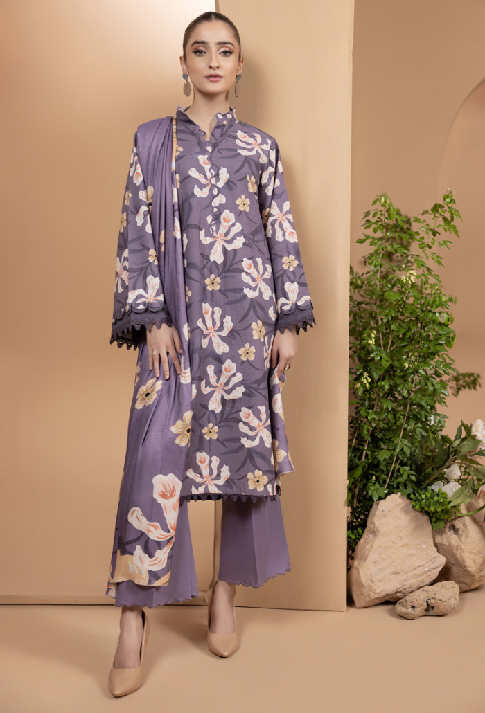 Hamdam Zara Khaddar W/Shawl'24 D#5