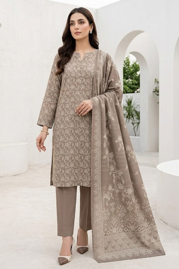 BR Sehar Dhanak'26 3Pcs D#2 (Fawn)