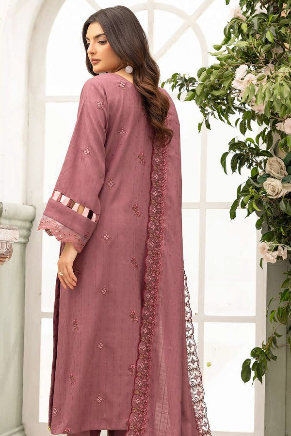 Shaista Festive Emb Peach'26 D#113