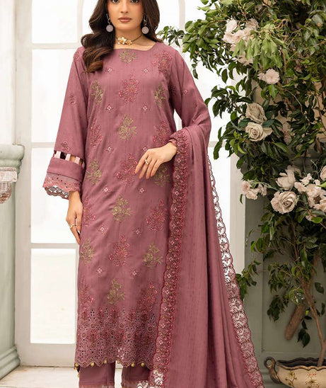Shaista Festive Emb Peach'26 D#113
