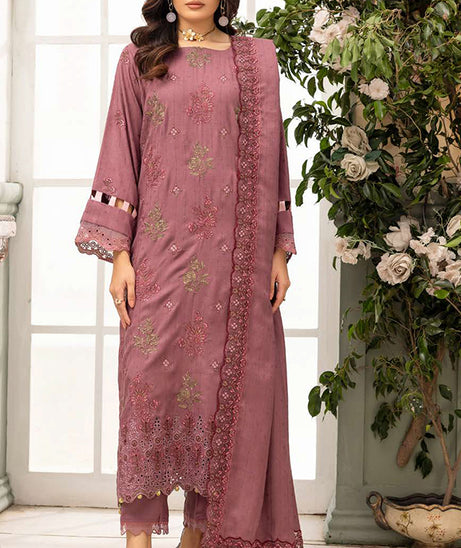 Shaista Festive Emb Peach'26 D#113