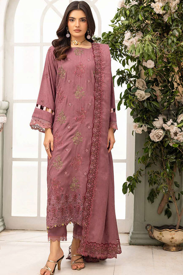 Shaista Festive Emb Peach'26 D#113