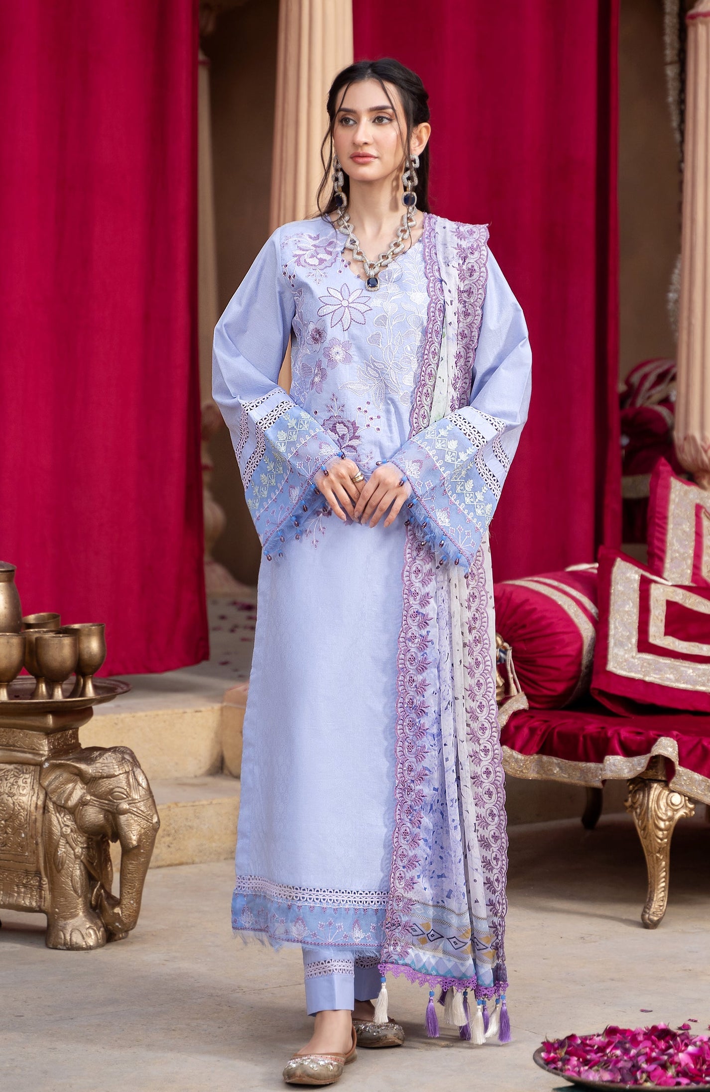 Al Zohaib S/Shine Eid Lawn`24 D#8