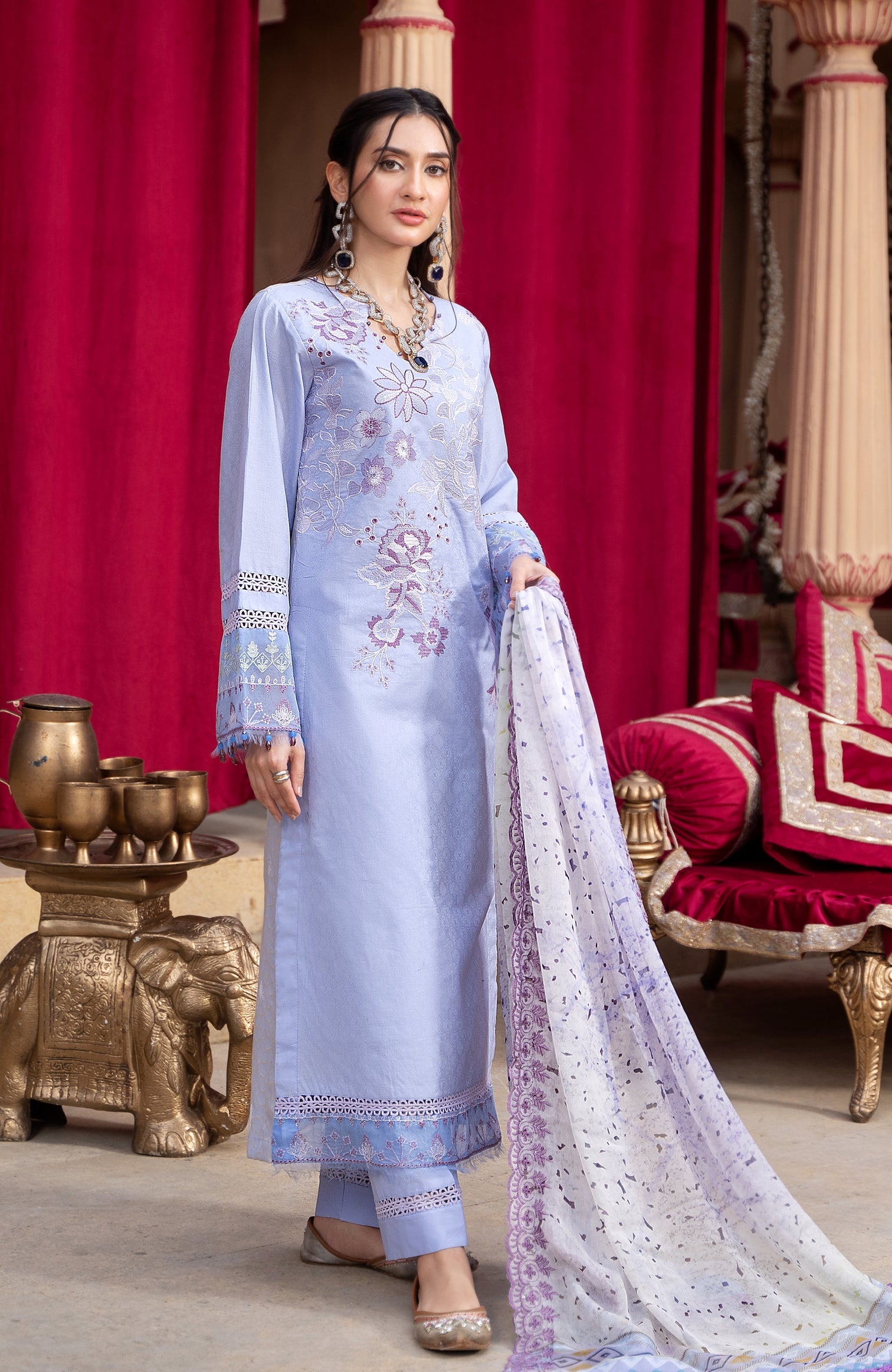 Al Zohaib S/Shine Eid Lawn`24 D#8