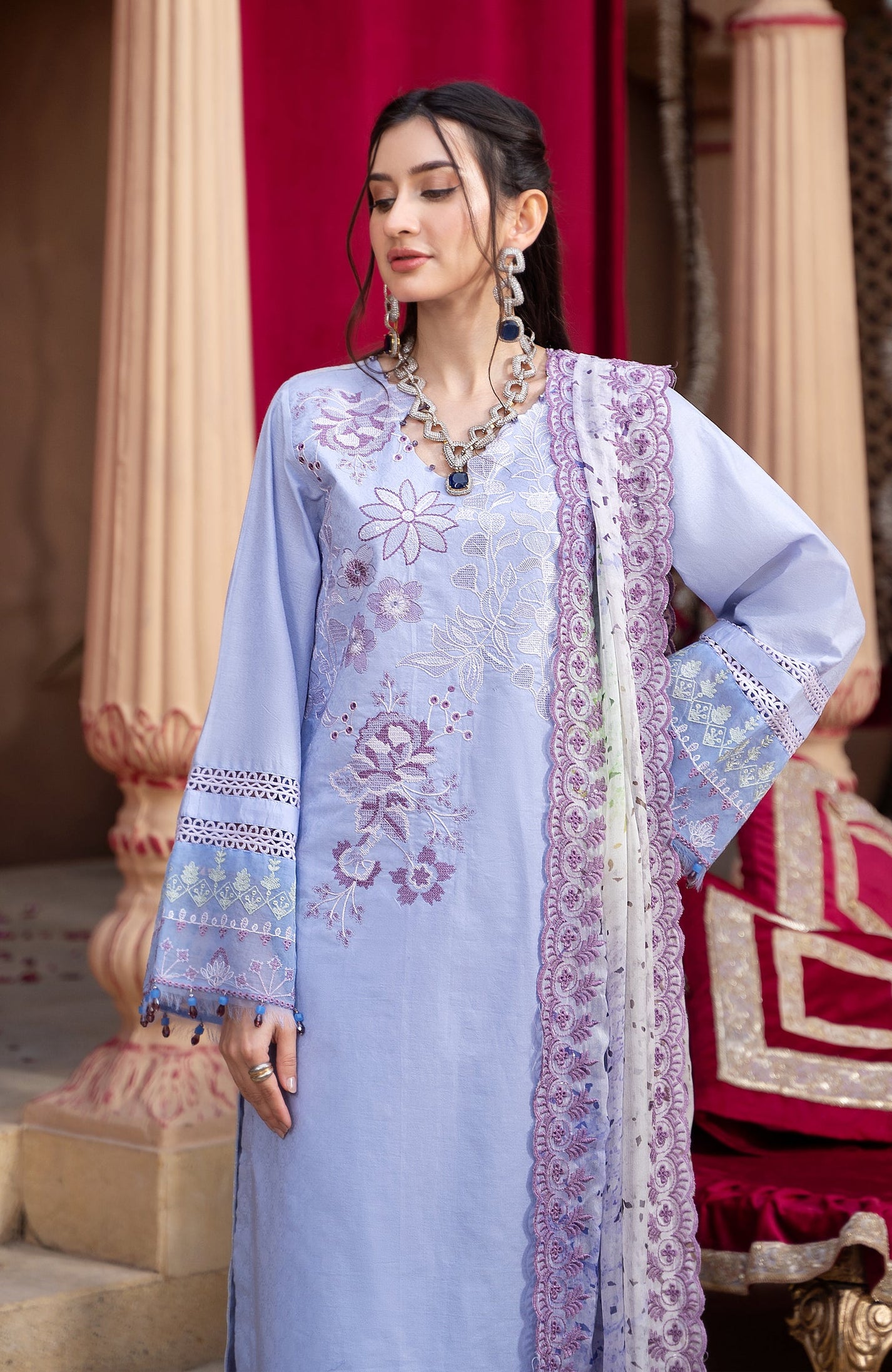 Al Zohaib S/Shine Eid Lawn`24 D#8