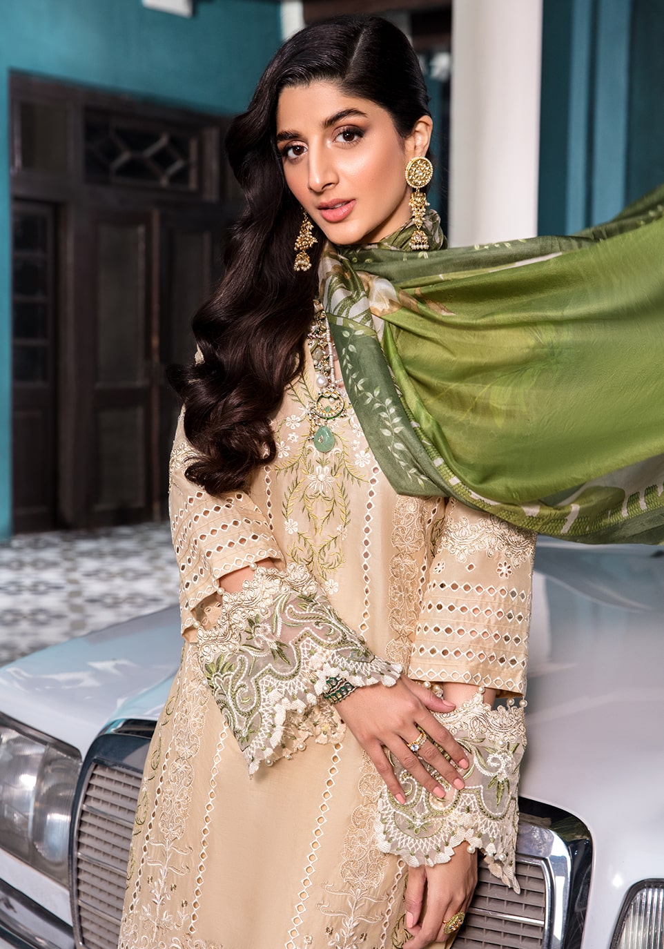 Elaf Festive Chikankari Collection'22 EFC#09 Clam Shell