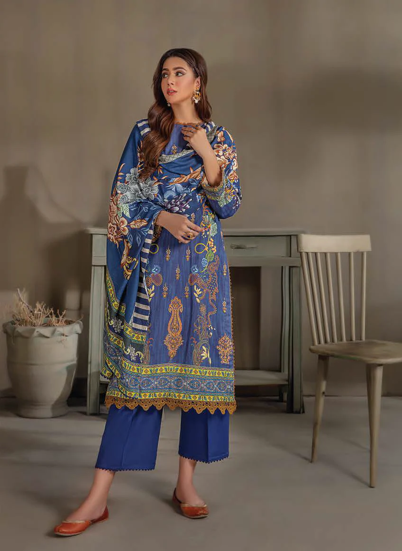 Lala Sana &amp; Samia Emb Wool`22 D#06