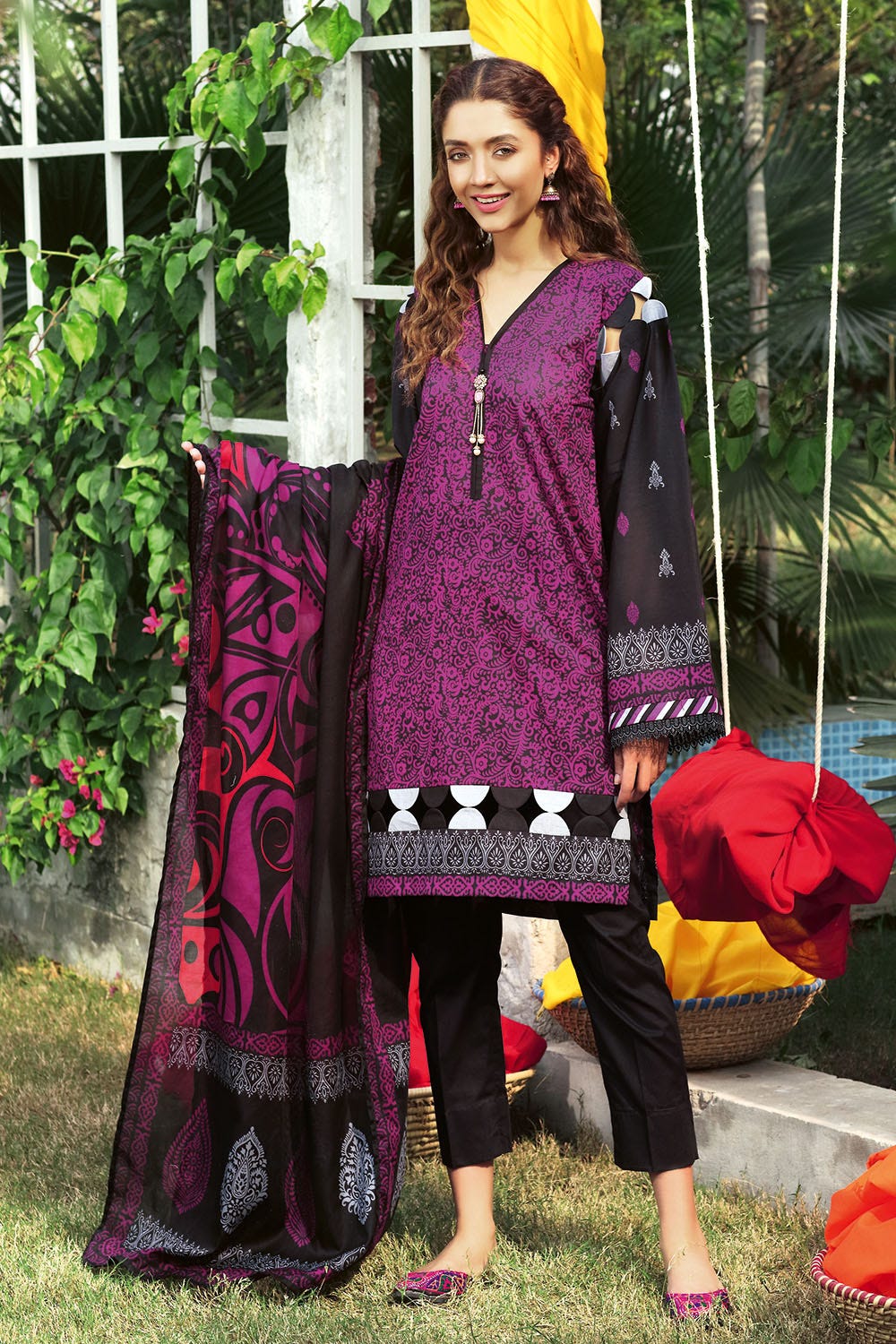 Gul Ahmed Emb Lawn'21 CL-1180 A