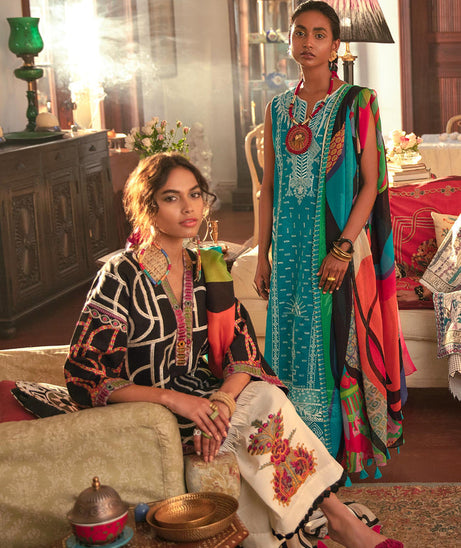 Mahgul Sabzwari Luxury Lawn`22 MLC#13