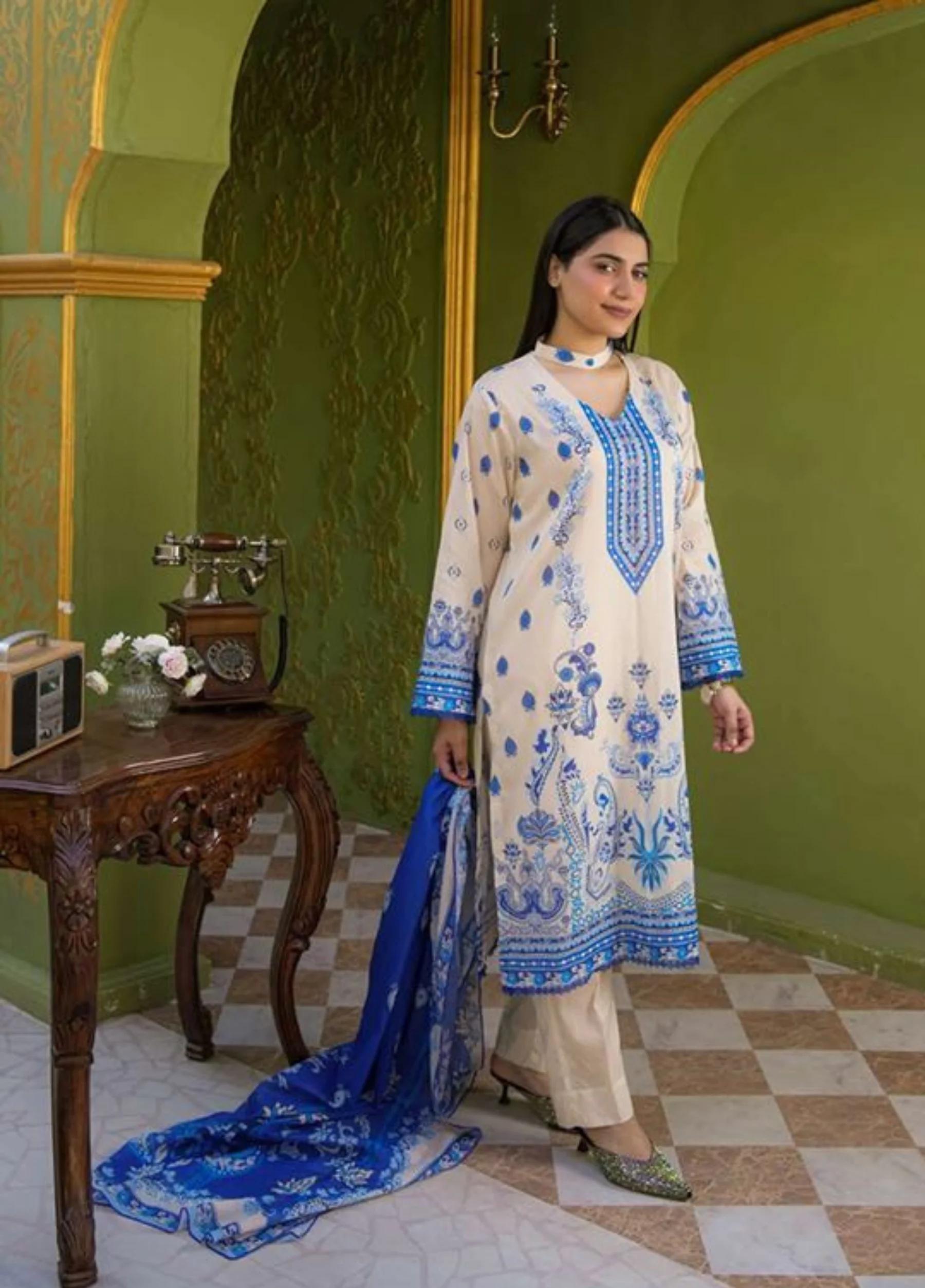 Mavi Coral Luxury Lawn'26 (Fawn)