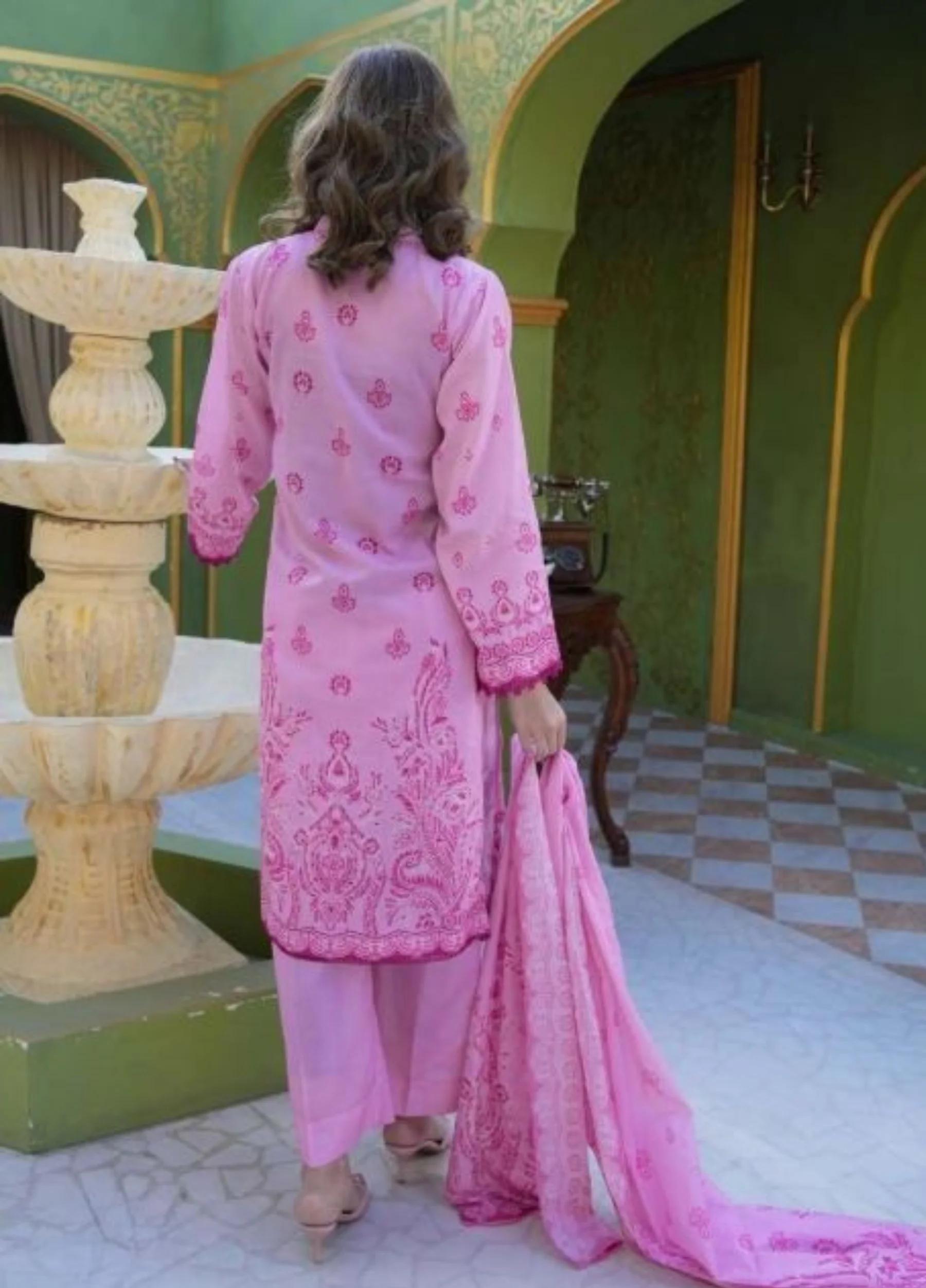 Mavi Coral Luxury Lawn'26 (Pink)