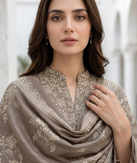 BR Sehar Dhanak'26 3Pcs D#2 (Fawn)