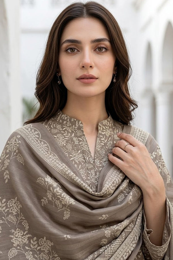 BR Sehar Dhanak'26 3Pcs D#2 (Fawn)