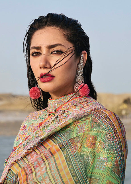 Hussain Rehar Ragoli S/S Luxury Lawn'22 Shat D#164