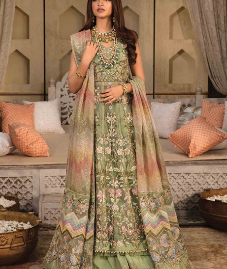 CRIMSON | Wedding Unstitched Collection '22 D# MINT - 1B