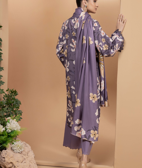 Hamdam Zara Khaddar W/Shawl'24 D#5