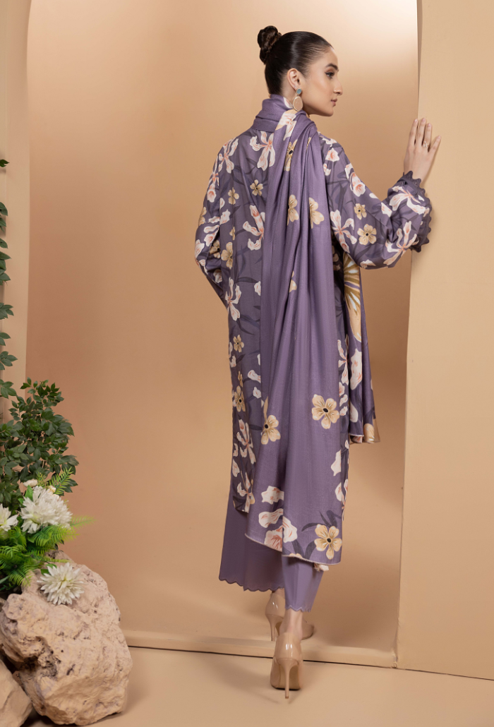 Hamdam Zara Khaddar W/Shawl'24 D#5