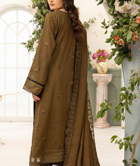 Shaista Festive Emb Peach'26 D#114