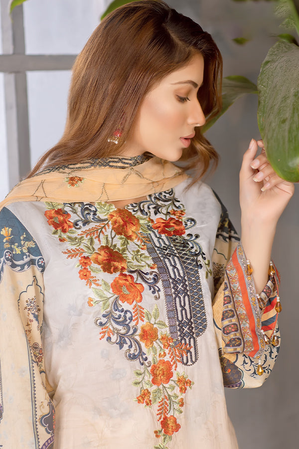 Zebaish Exclusive Emb Lawn`20 D#6