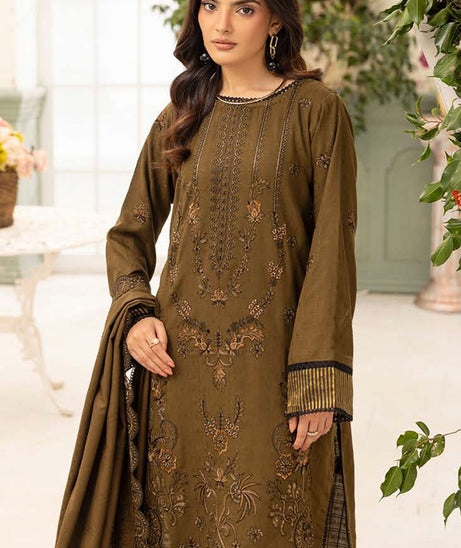 Shaista Festive Emb Peach'26 D#114
