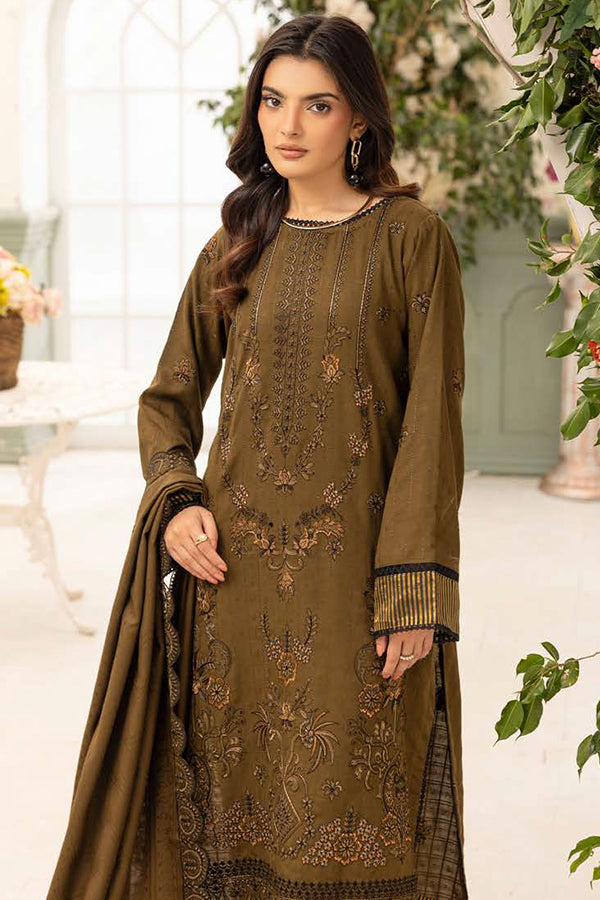 Shaista Festive Emb Peach'26 D#114
