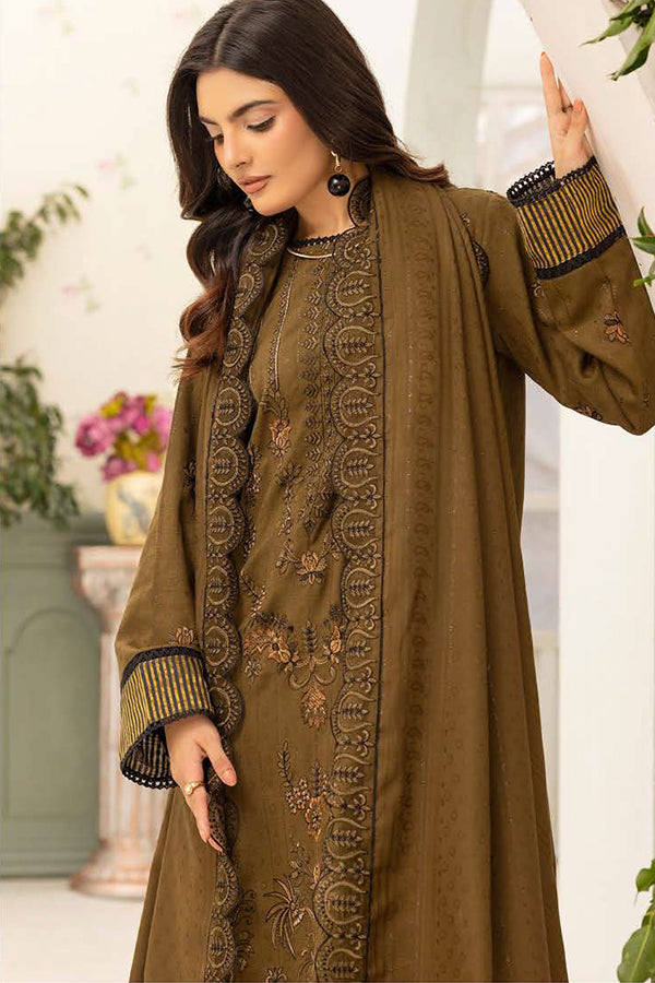 Shaista Festive Emb Peach'26 D#114