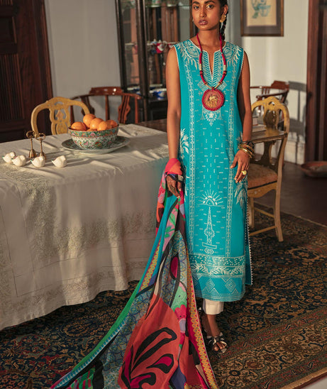 Mahgul Sabzwari Luxury Lawn`22 MLC#15