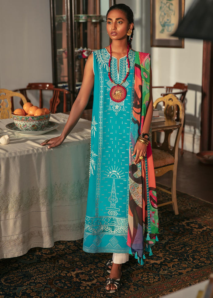 Mahgul Sabzwari Luxury Lawn`22 MLC#15