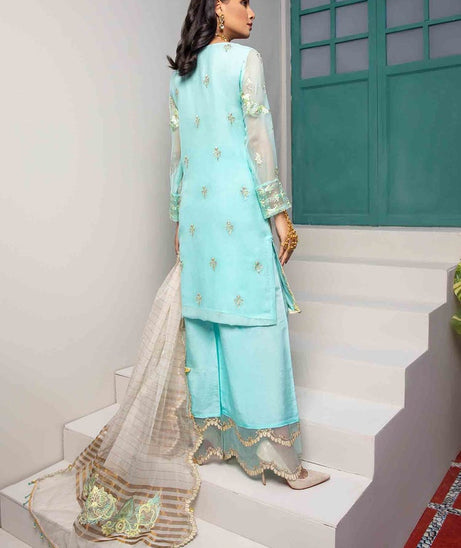 Azal Jaan-E-Adaa L/Chiffon`21 Aquamarine