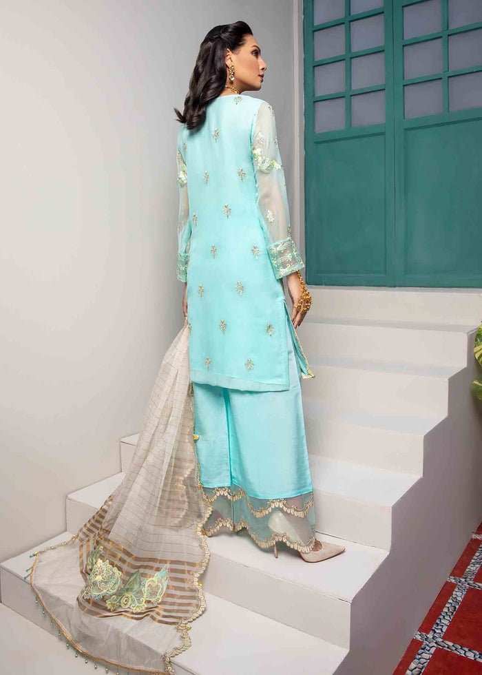 Azal Jaan-E-Adaa L/Chiffon`21 Aquamarine