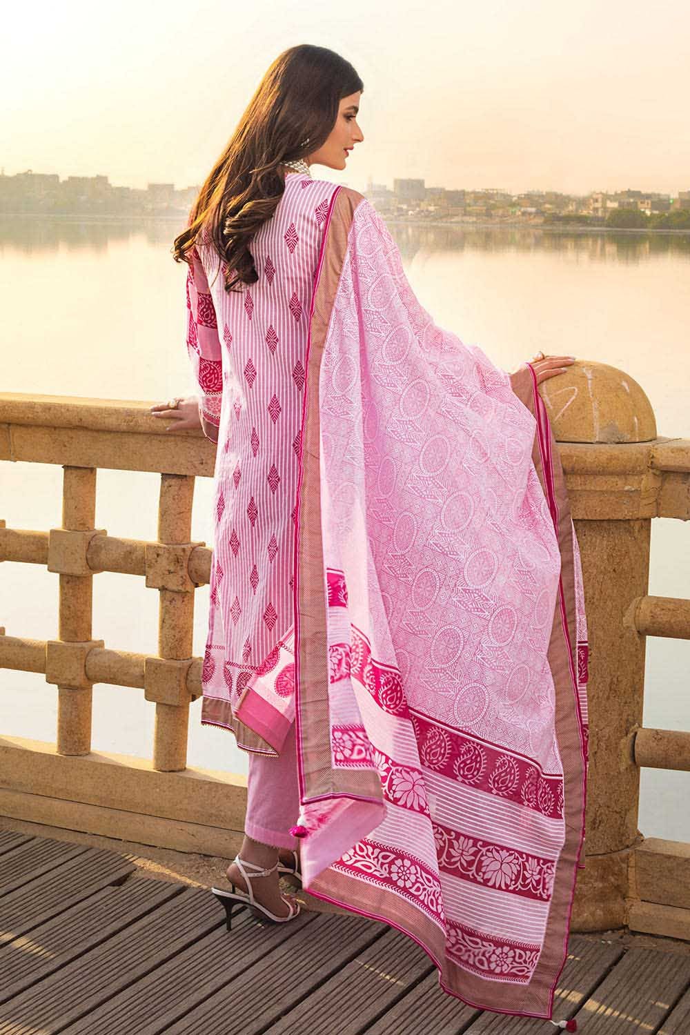 Gul Ahmed Emb Lawn'21 CL-1210 B