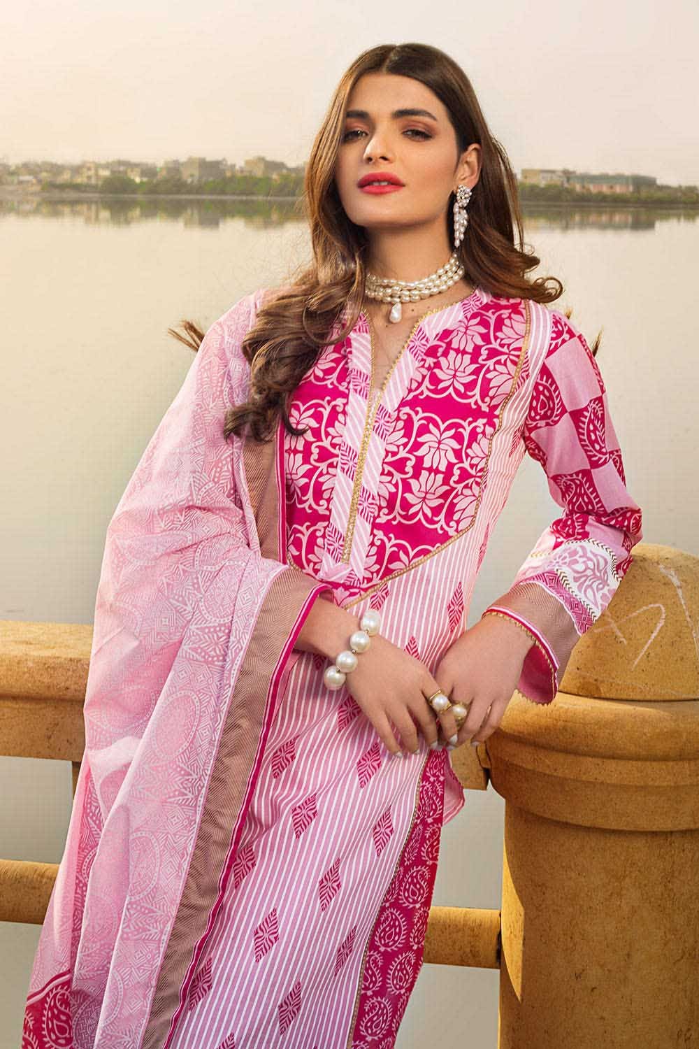 Gul Ahmed Emb Lawn'21 CL-1210 B