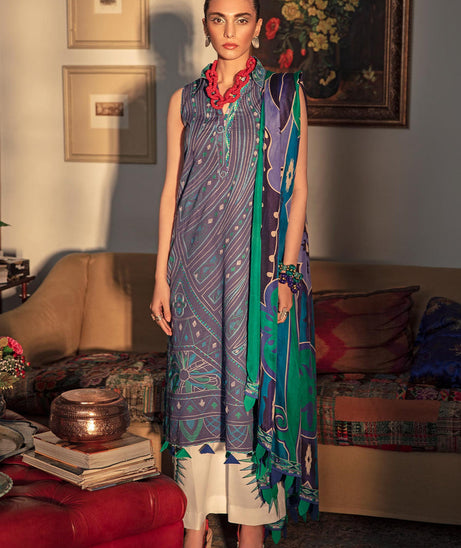 Mahgul Sabzwari Luxury Lawn`22 MLC#14