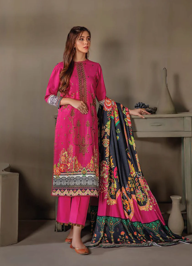Lala Sana & Samia Emb Wool`22 D#07