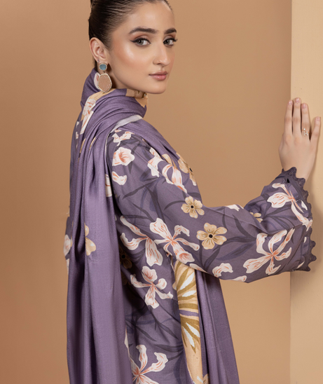 Hamdam Zara Khaddar W/Shawl'24 D#5