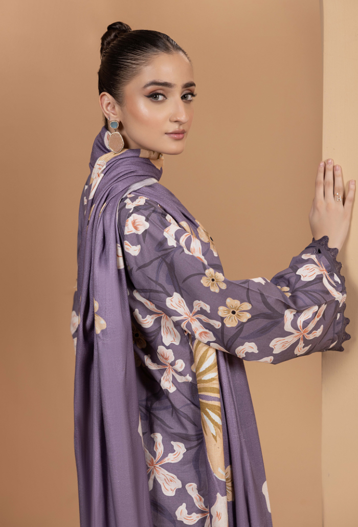 Hamdam Zara Khaddar W/Shawl'24 D#5