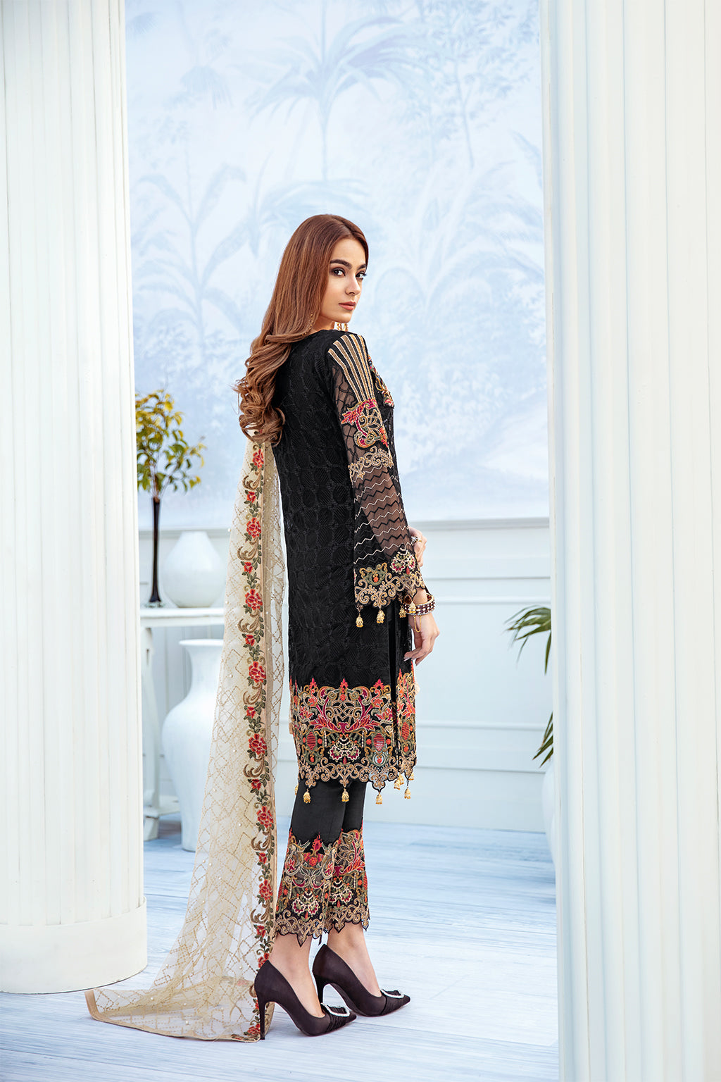 Ramsha Chevron L/Chiffon`22 D#208 (Vol-2)