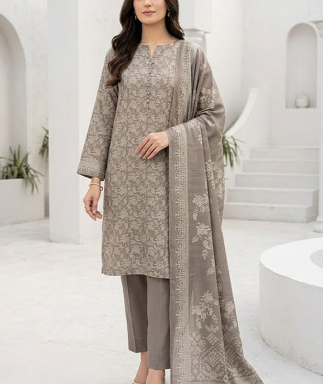 BR Sehar Dhanak'26 3Pcs D#2 (Fawn)