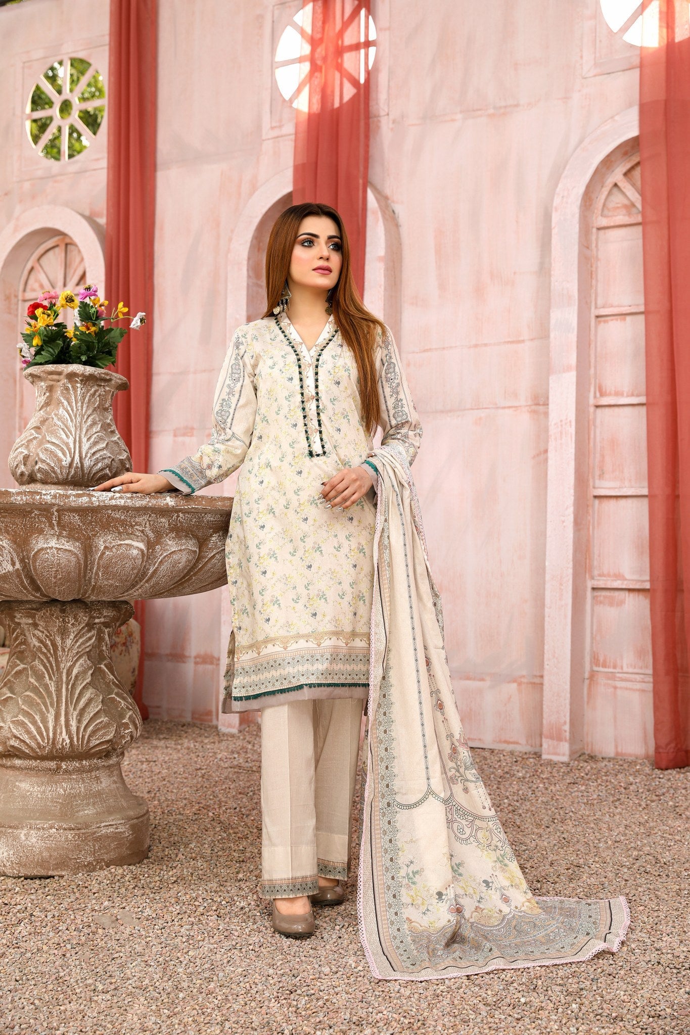 Safwa Digital Printed Lawn`22 MK#07
