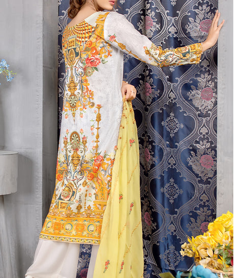 Zebaish Exclusive Emb Lawn`20 D#7