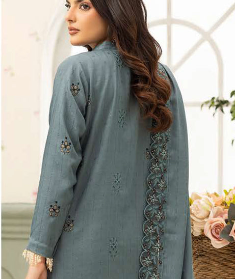 Shaista Festive Emb Peach'26 D#115