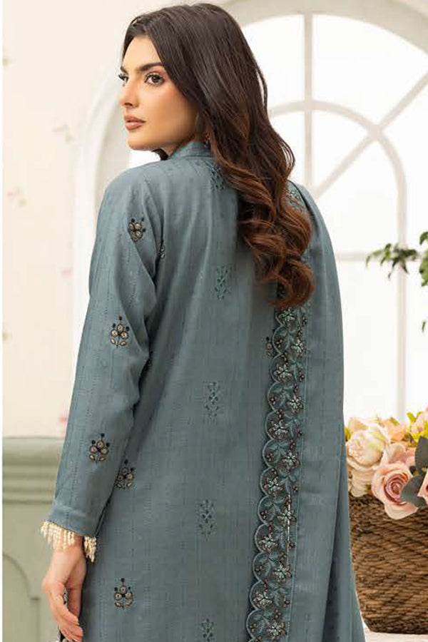 Shaista Festive Emb Peach'26 D#115