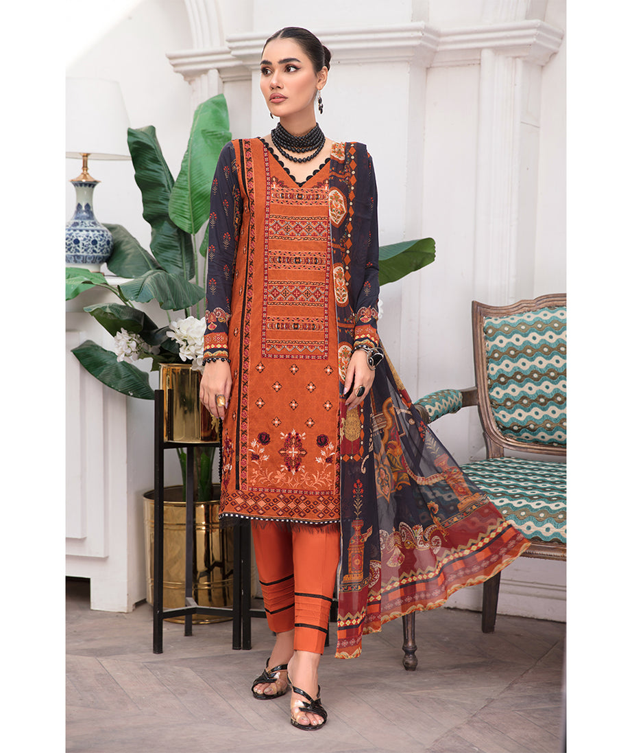 Banafsheh Luxury Lawn`22 D#07
