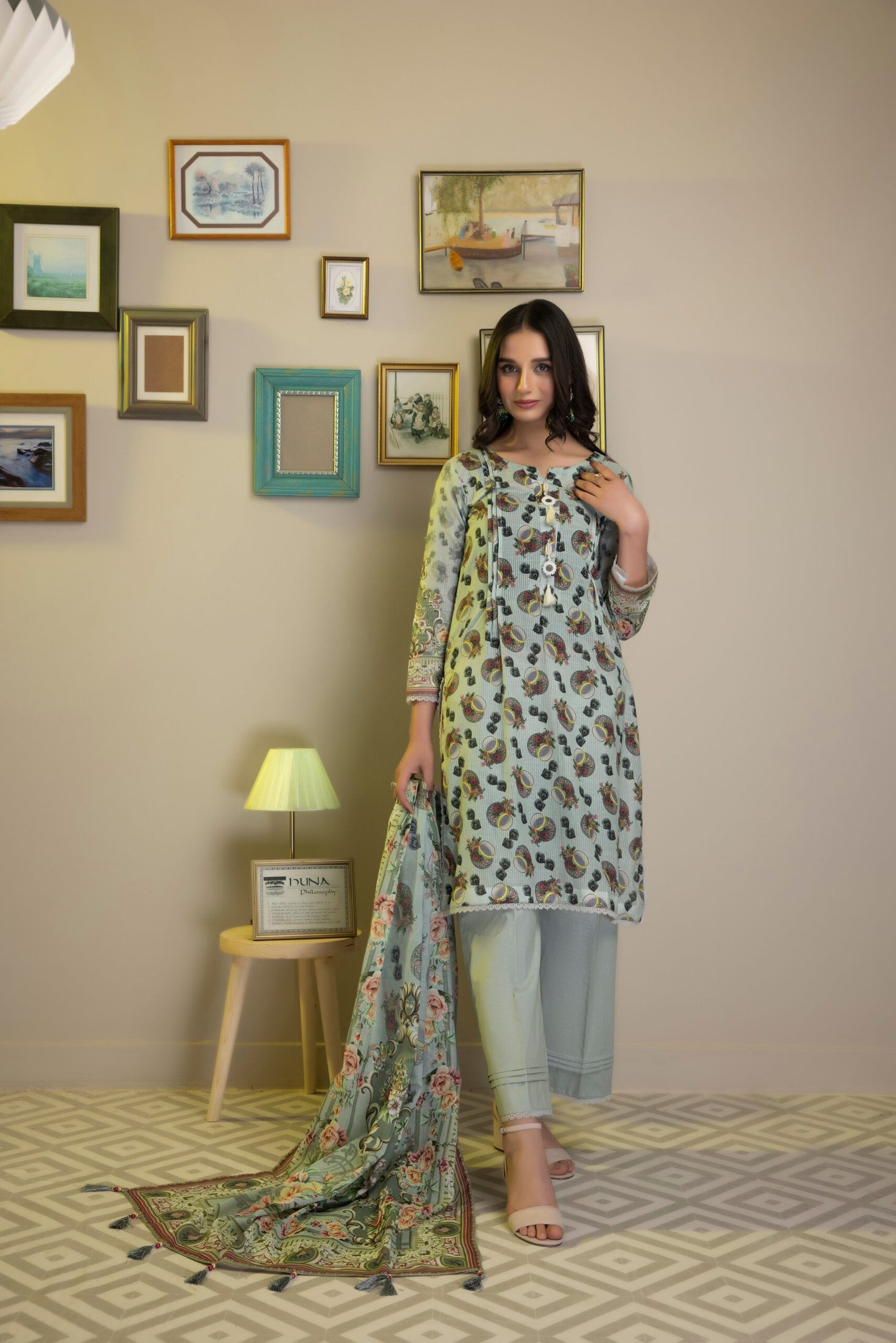 Salina Stripe Doby Lawn`23 D#07