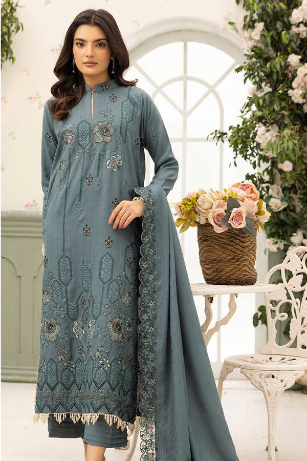Shaista Festive Emb Peach'26 D#115