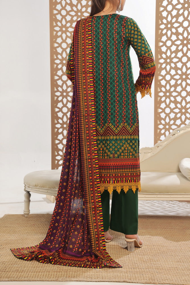 VS Daman Print Lawn`25 D#803 D Green