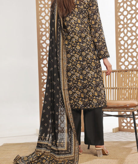 VS Daman Print Lawn`25 D#804 Black