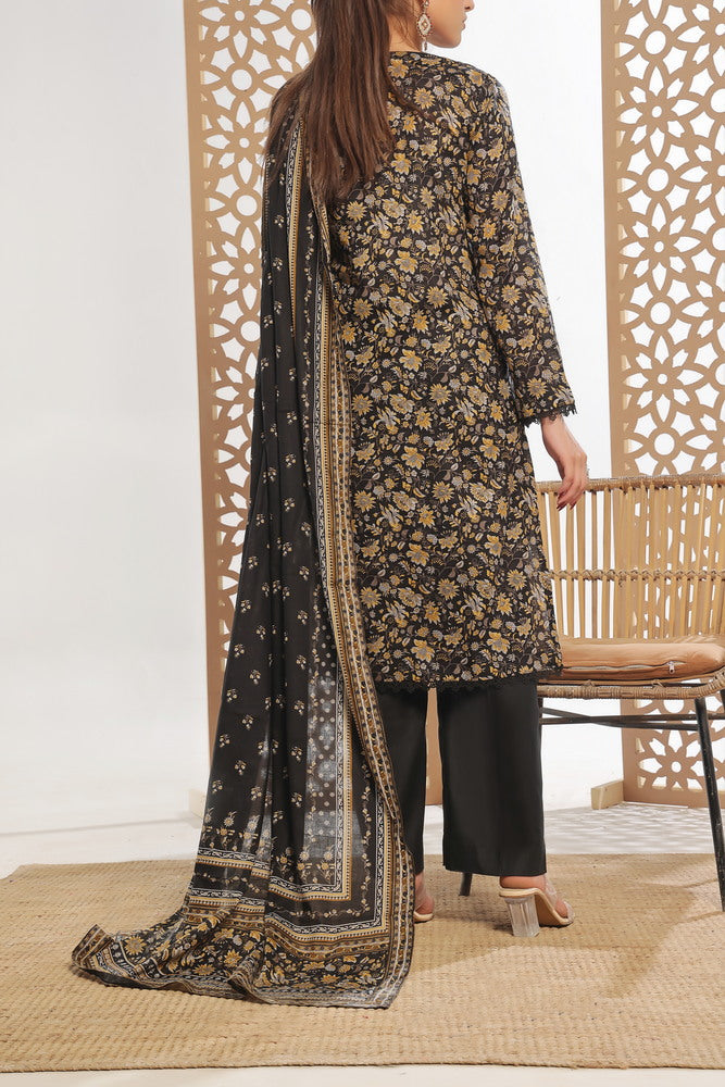 VS Daman Print Lawn`25 D#804 Black