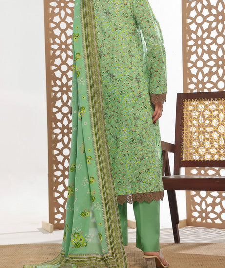 VS Daman Print Lawn`25 D#805 Green