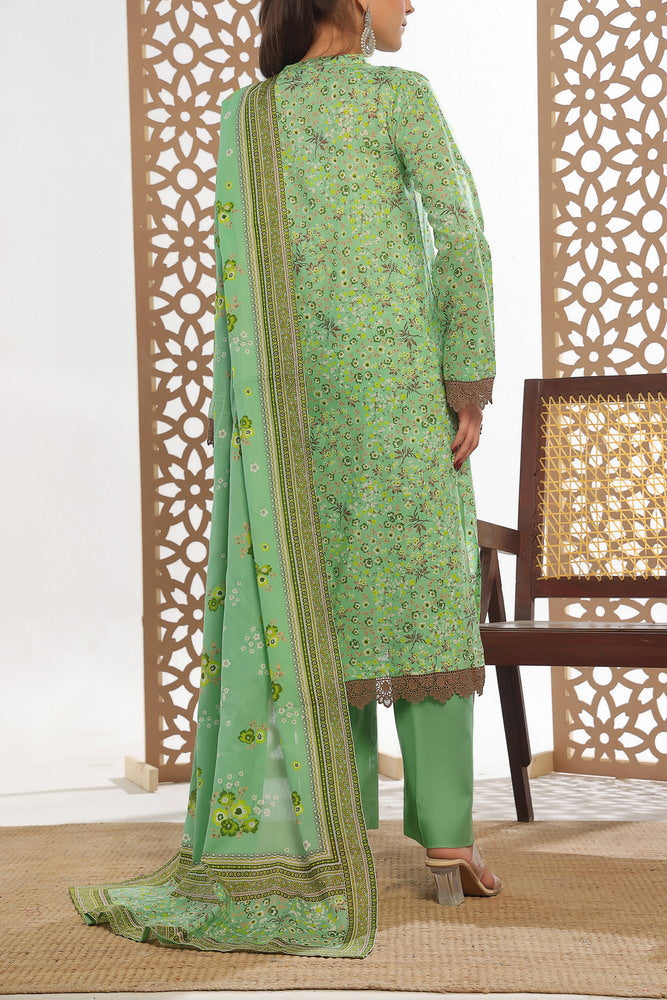 VS Daman Print Lawn`25 D#805 Green